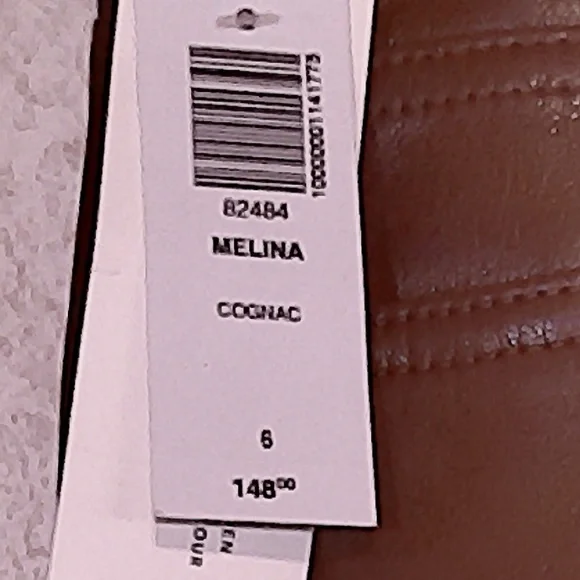 NWT Wilfred Melina Cognac Vegan Leather Pants, 5 Pocket, Size 6 - Picture 10 of 10